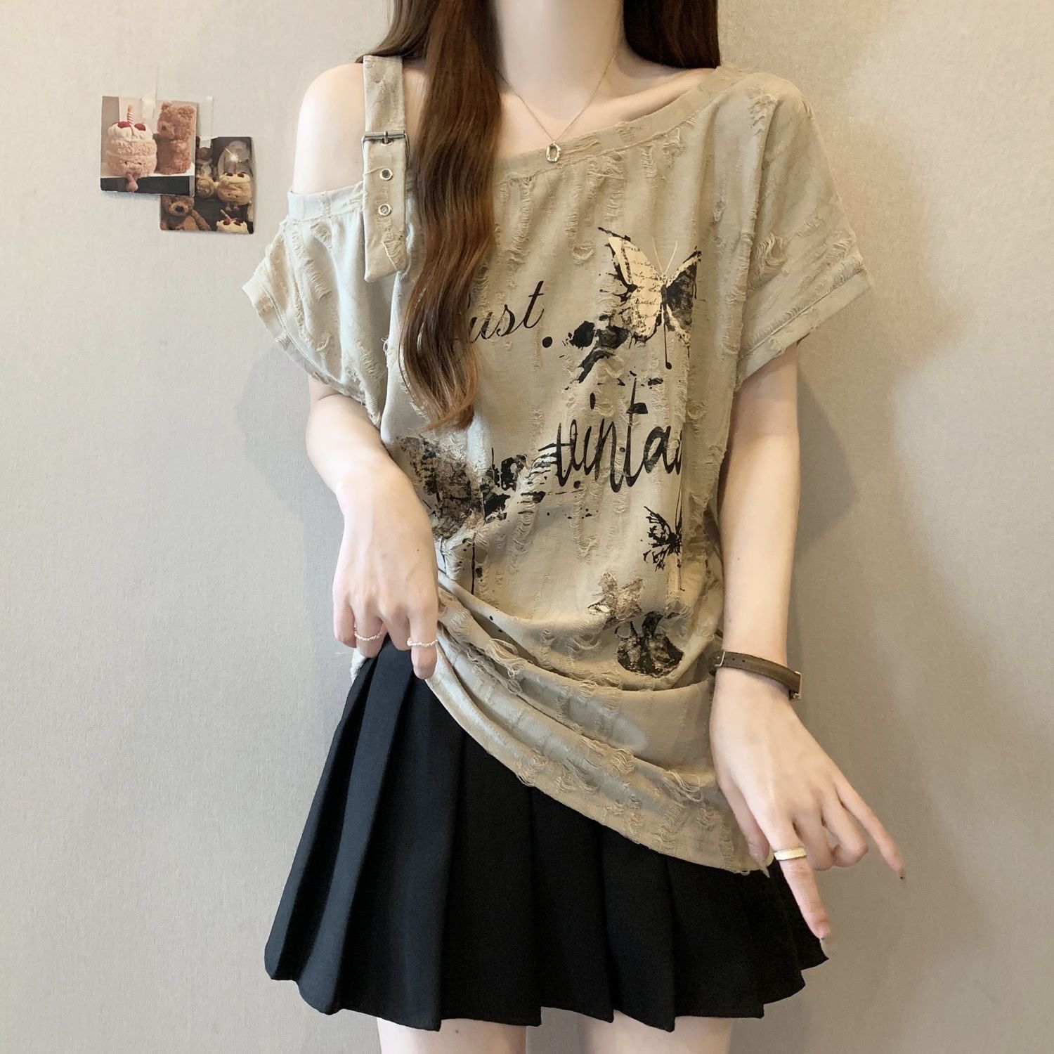 Новая летняя женская футболка  – обзор и цена Blouse Off Shoulder