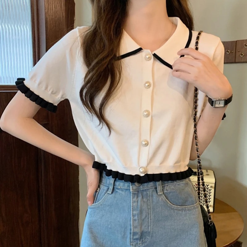 Женская вязаная блузка с корот – обзор и цена Crop Top Crochet