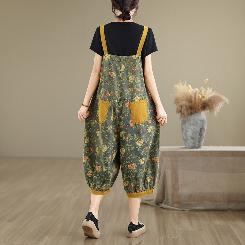 Модные джинсовые комбинезоны с – обзор и цена Romper Floral Print